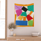 Henri Matisse - The Snail cut-out series portrait painting Wall Tapestry Gallery Image 2