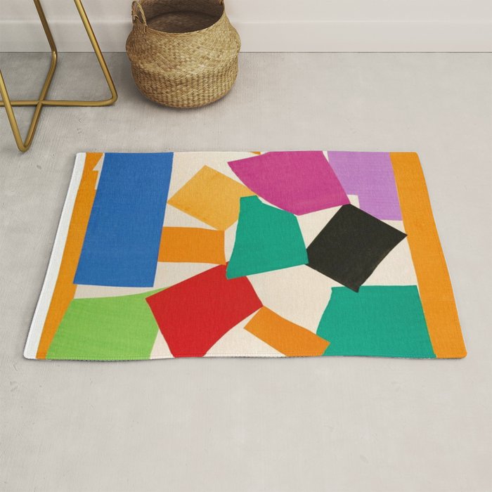Henri Matisse - The Snail cut-out series portrait painting Rug Gallery Image 1
