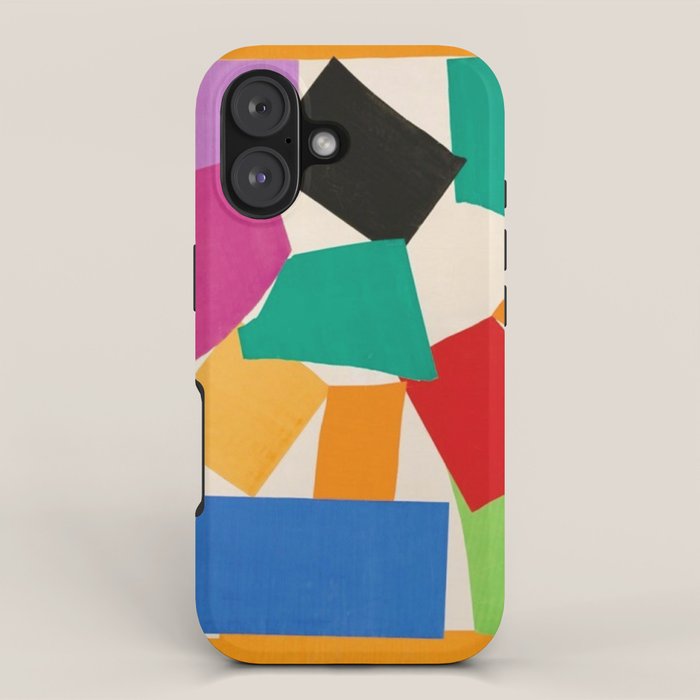 Henri Matisse - The Snail cut-out series portrait painting iPhone Case Gallery Image 1