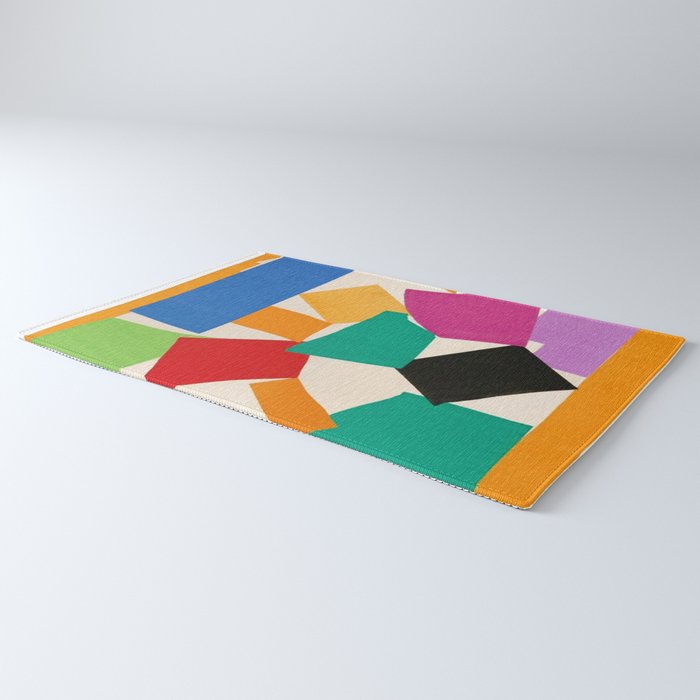 Henri Matisse - The Snail cut-out series portrait painting Rug Gallery Image 3