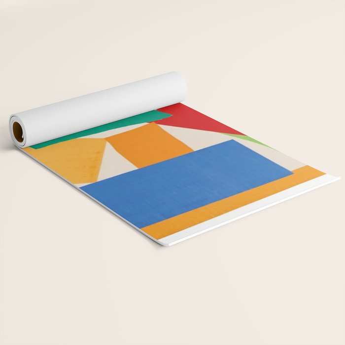 Henri Matisse - The Snail cut-out series portrait painting Yoga Mat Gallery Image 2