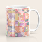 Retro Rainbow Daisy Quilt Coffee Mug Gallery Image 1