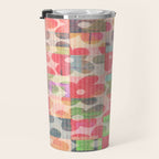 Retro Rainbow Daisy Quilt Travel Mug Gallery Image 3