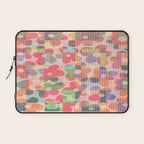 Retro Rainbow Daisy Quilt Laptop Sleeve Gallery Image 1