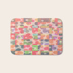 Retro Rainbow Daisy Quilt Bath Mat Gallery Image 1