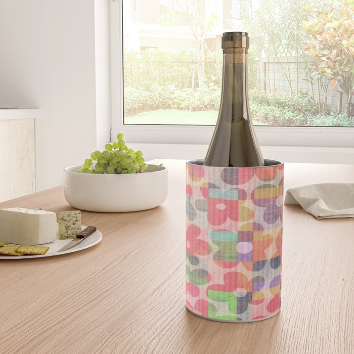 Retro Rainbow Daisy Quilt Wine Chiller Gallery Image 4