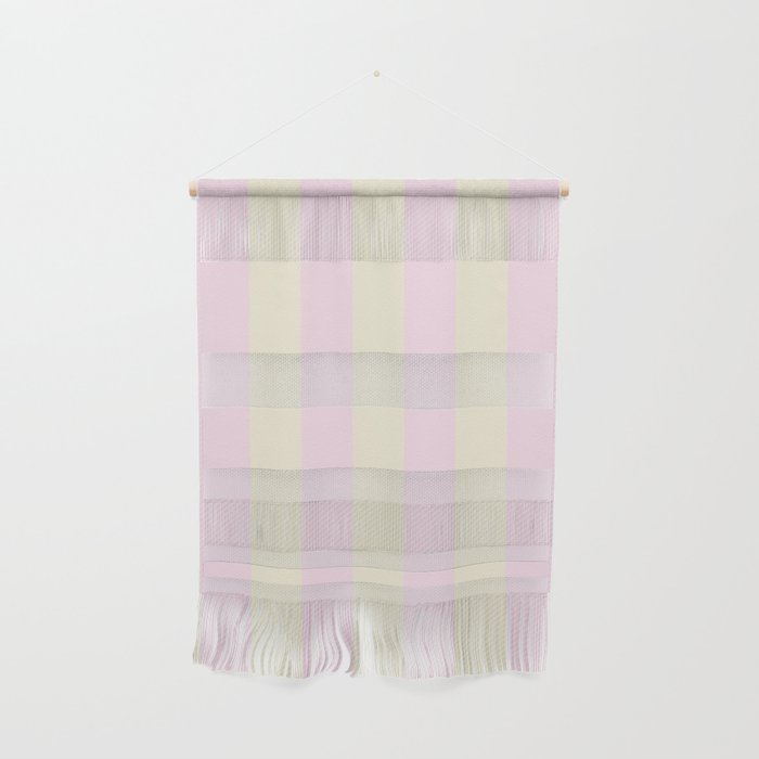 Stripes of Light Pink and Cream Wall Hanging Gallery Image 1