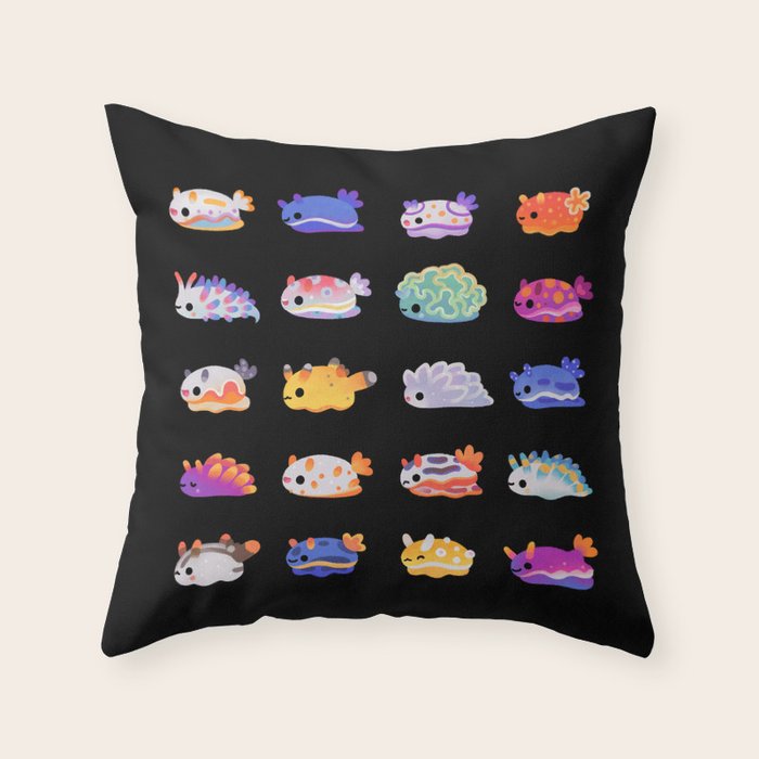 Sea Slug Day Throw Pillow Gallery Image 6