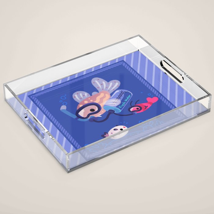 Cory cats on voyage Acrylic Tray Gallery Image 1