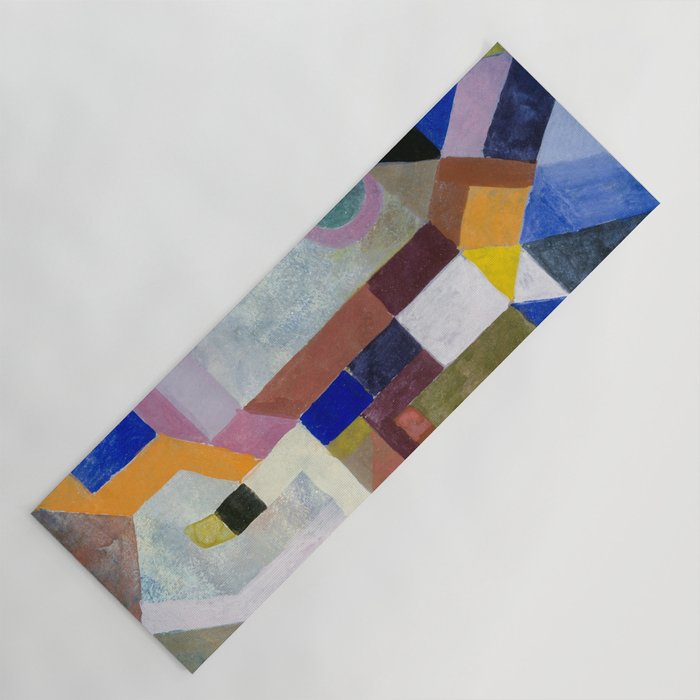 Colourful Architecture By Paul Klee  Yoga Mat Gallery Image 1