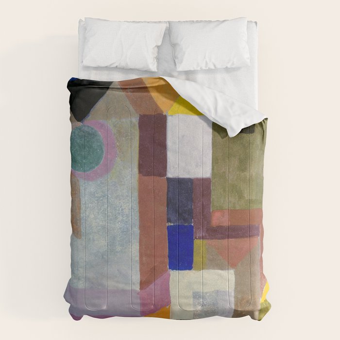 Colourful Architecture By Paul Klee  Comforter Gallery Image 1