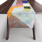Colourful Architecture By Paul Klee  Table Runner Gallery Image 1