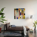 Colourful Architecture By Paul Klee  Wood Wall Art Gallery Image 2