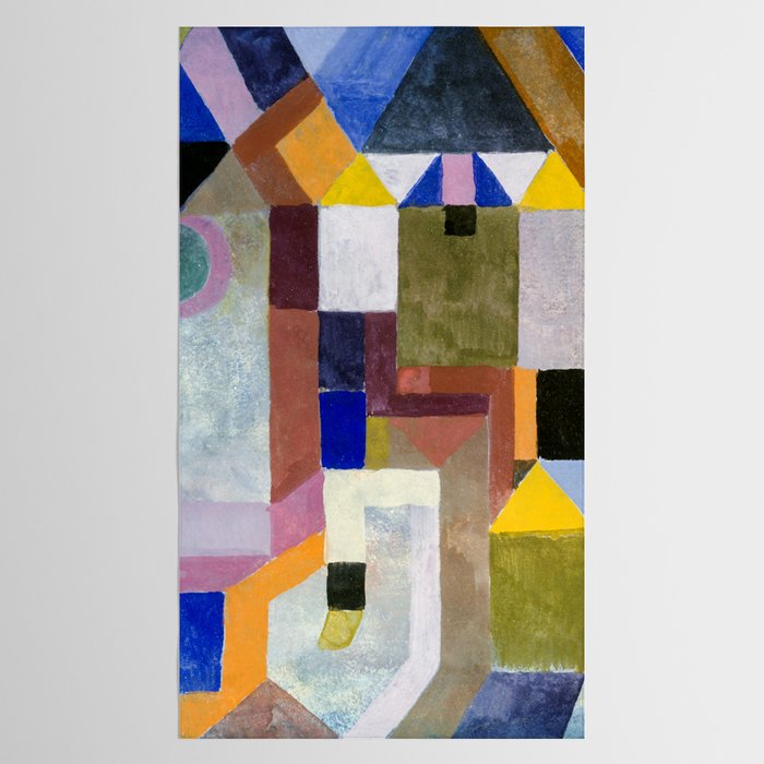 Colourful Architecture By Paul Klee  Tablecloth Gallery Image 2