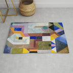 Colourful Architecture By Paul Klee  Rug Gallery Image 1