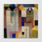 Colourful Architecture By Paul Klee  Wood Wall Art Gallery Image 1