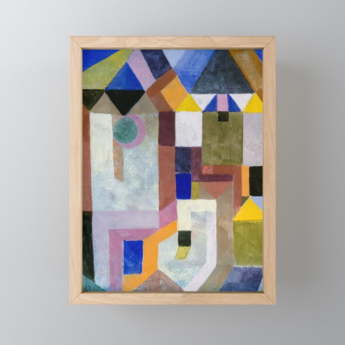 Colourful Architecture By Paul Klee  Mini Art Print Gallery Image 1
