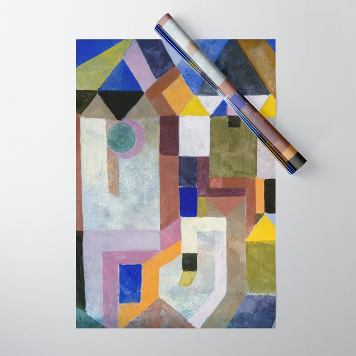Colourful Architecture By Paul Klee  Wrapping Paper Gallery Image 1