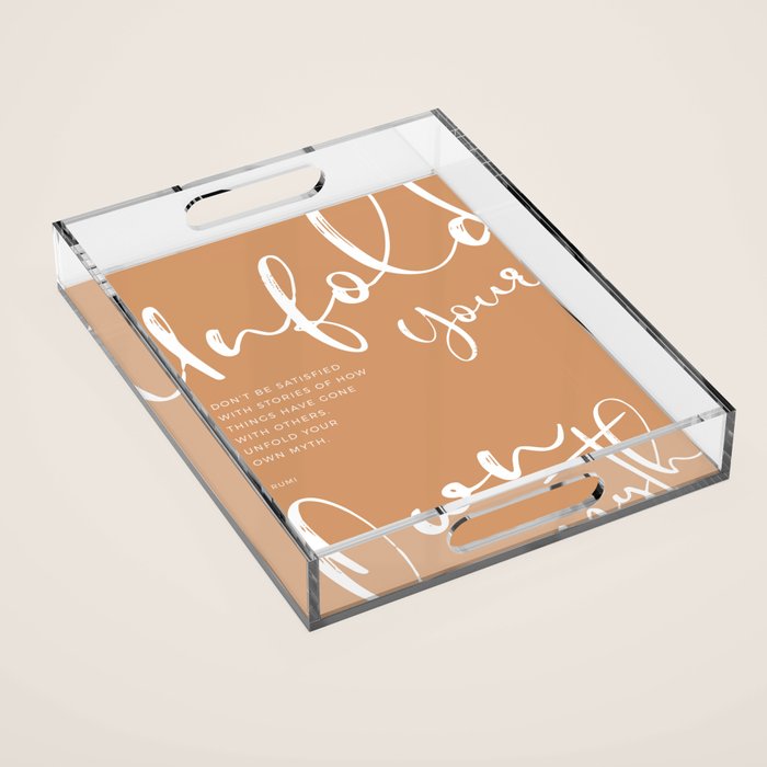 The Four Agreements Fall Colors Acrylic Tray Gallery Image 1