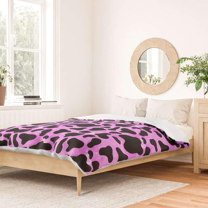 Purple Cow Print Duvet Cover Gallery Image 2