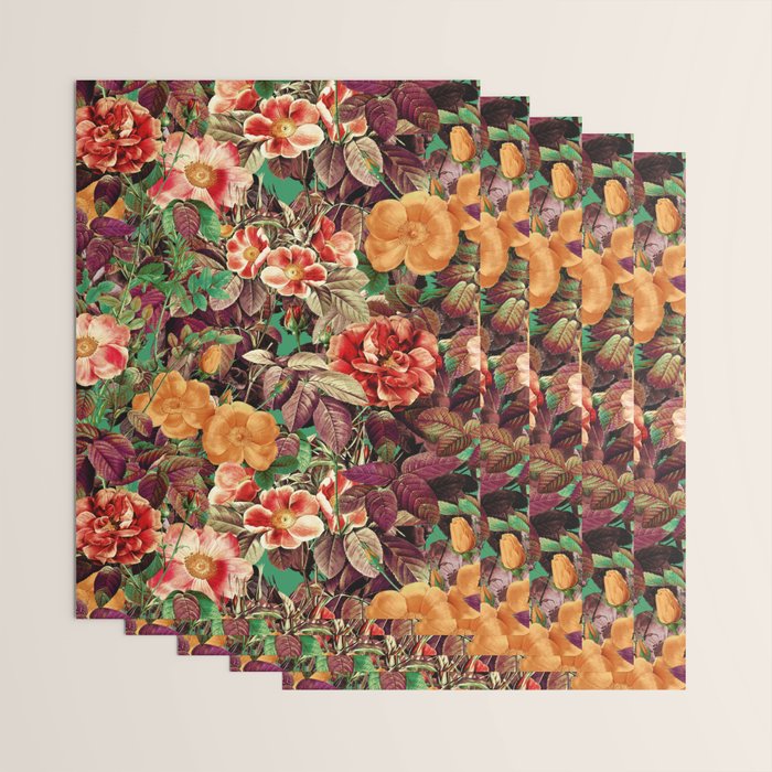 Vintage Exotic Forest Wrapping Paper Gallery Image 3