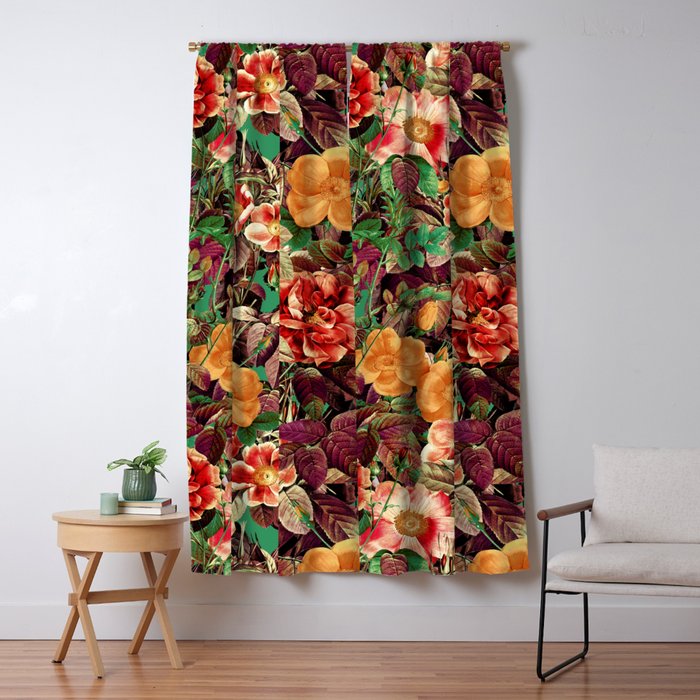Vintage Exotic Forest Window Curtain Gallery Image 5