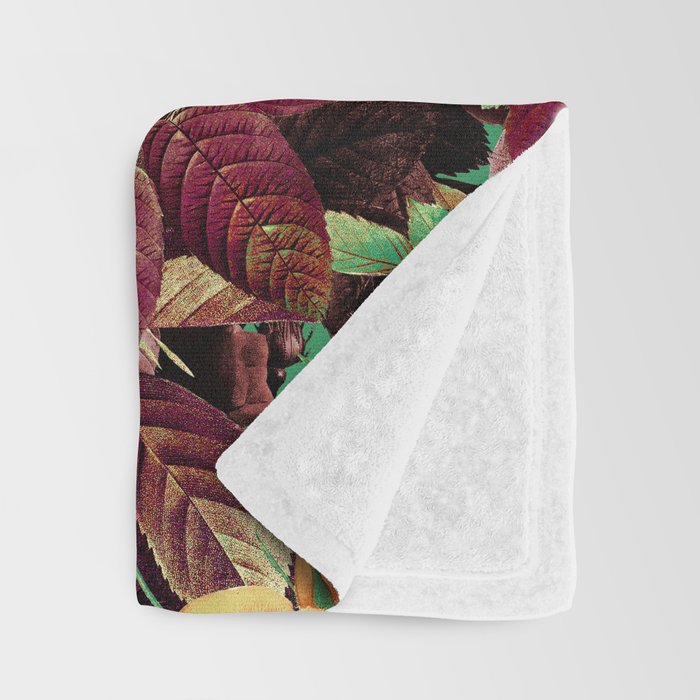 Vintage Exotic Forest Throw Blanket Gallery Image 3