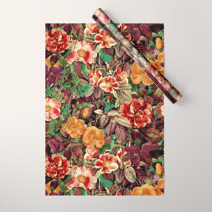 Vintage Exotic Forest Wrapping Paper Gallery Image 1