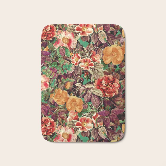 Vintage Exotic Forest Bath Mat Gallery Image 1