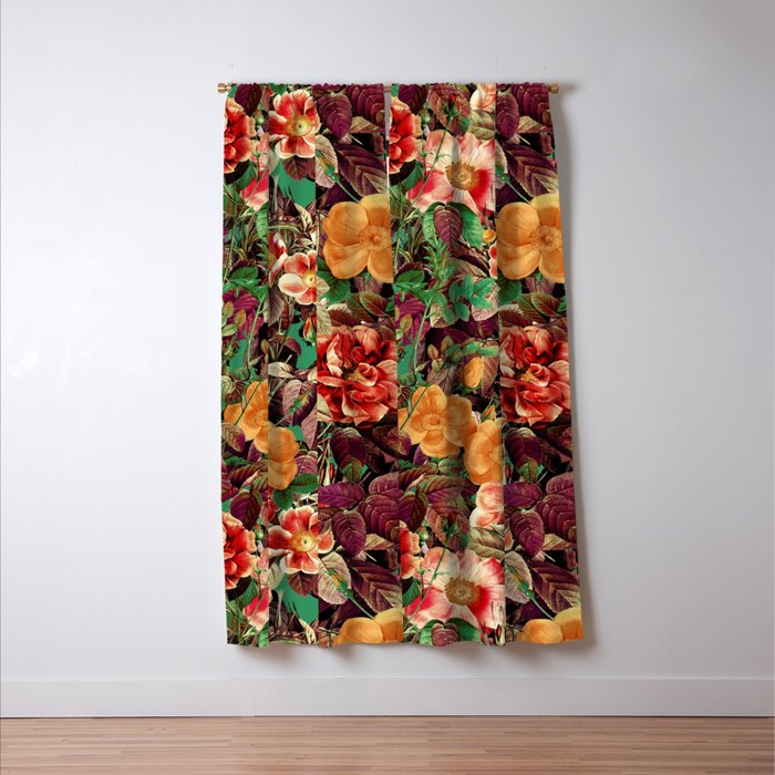 Vintage Exotic Forest Window Curtain Gallery Image 3
