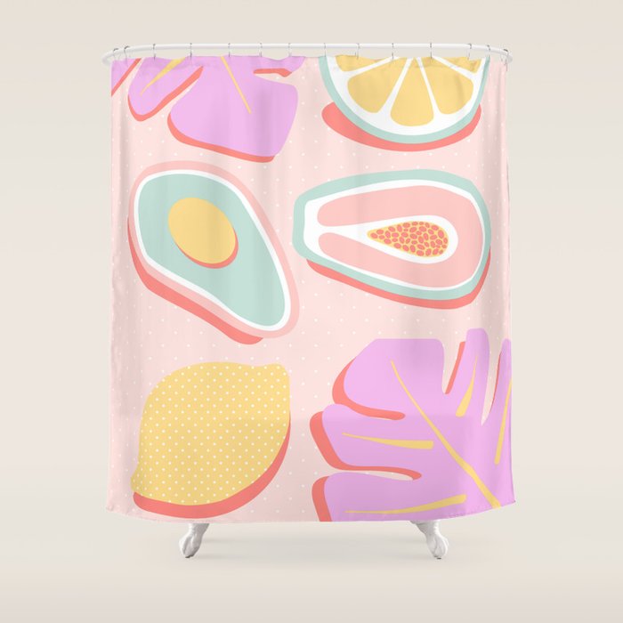 Tropical Juice Pop Shower Curtain Gallery Image 1