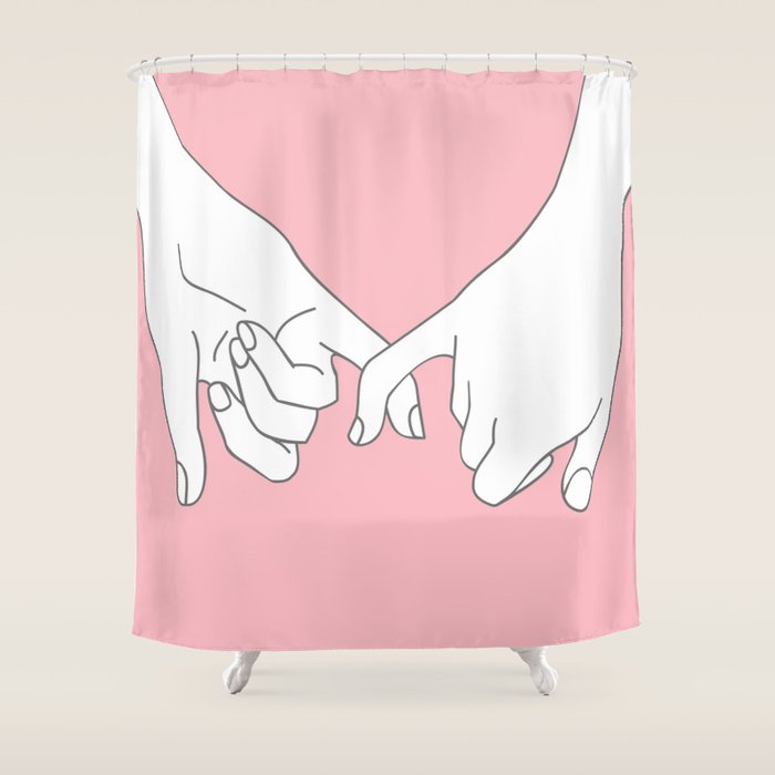 Pinky Promise 2 Shower Curtain Gallery Image 1