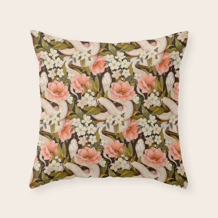 Enchanted Snake Throw Pillow Gallery Image 6
