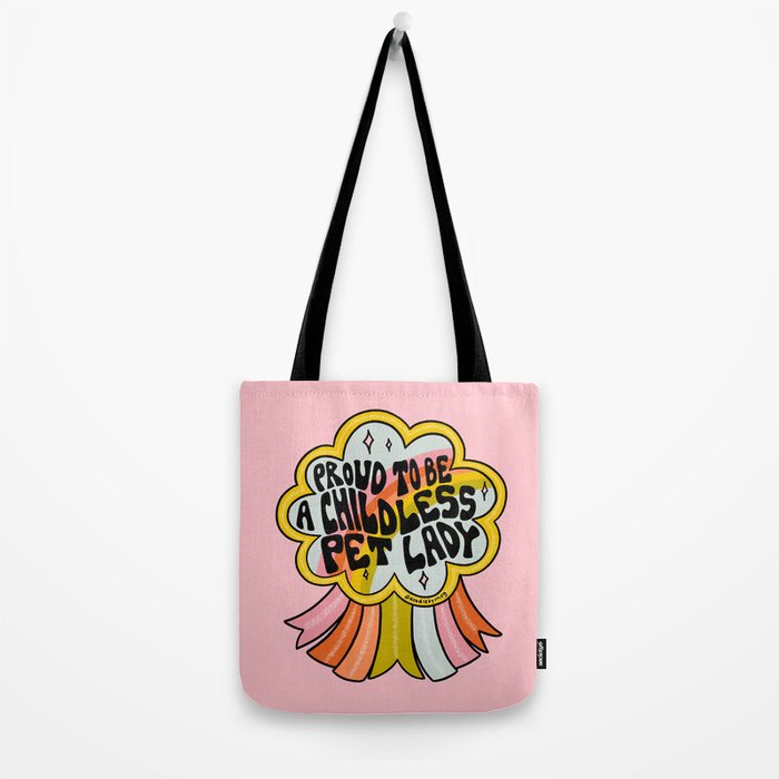 Proud To Be A Childless Pet Lady Tote Bag Gallery Image 2
