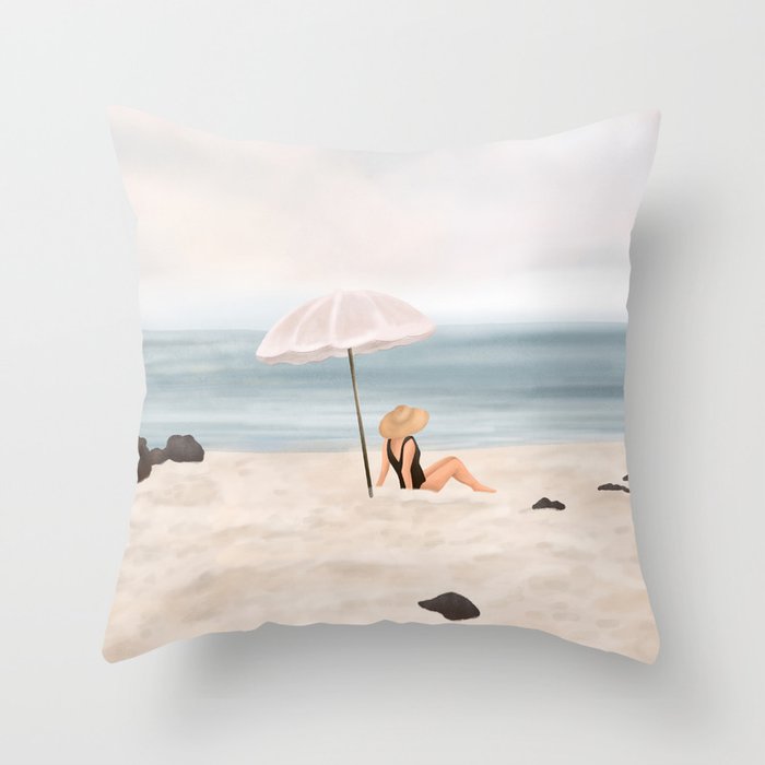 Beach Morning II Throw Pillow Gallery Image 6