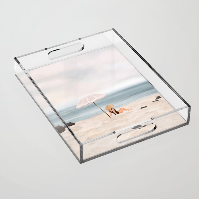 Beach Morning II Acrylic Tray Gallery Image 1