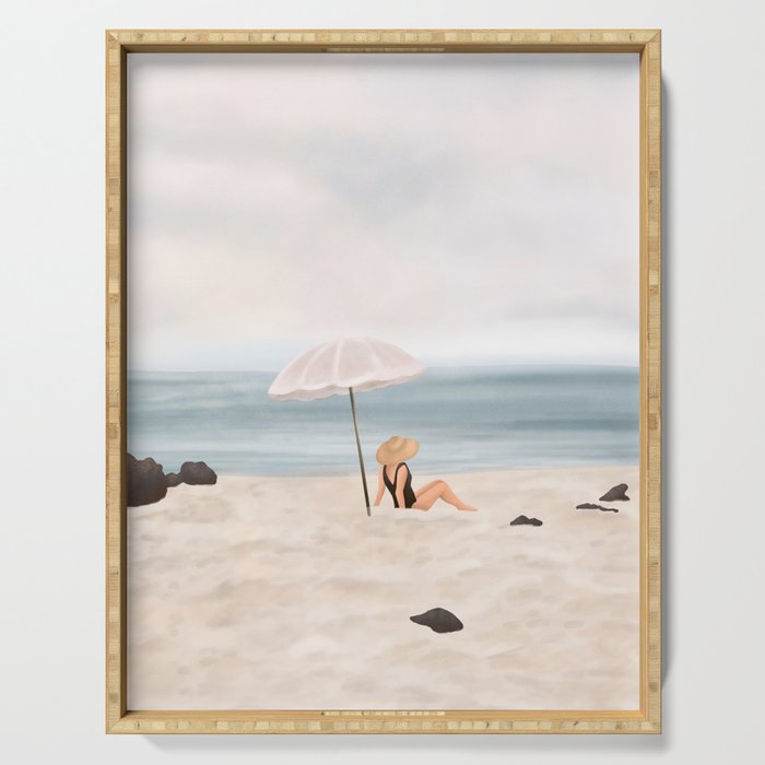 Beach Morning II Serving Tray Gallery Image 1