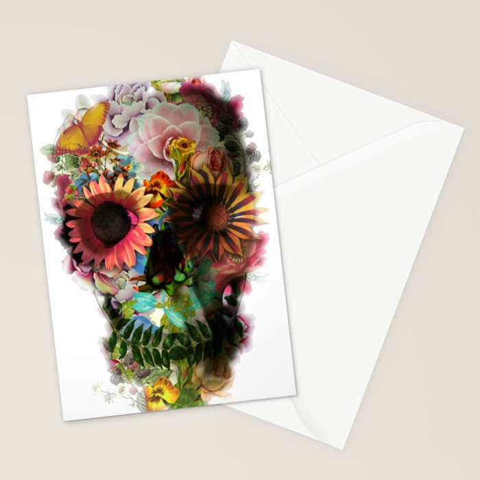 Skull 2 R Stationery Card Gallery Image 2