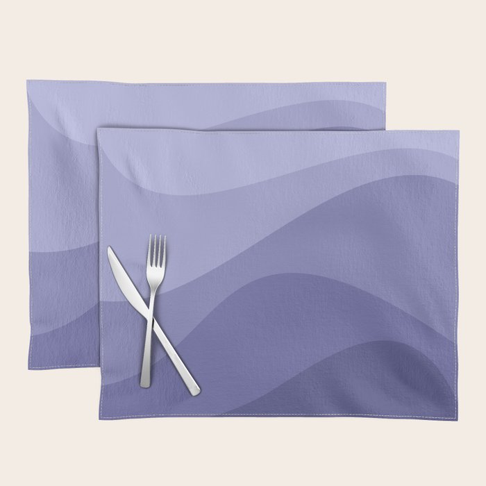 Abstract Color Waves Very Peri Placemat Gallery Image 1