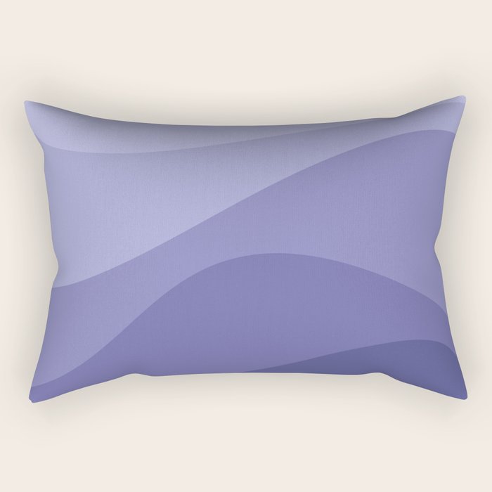 Abstract Color Waves Very Peri Rectangular Pillow Gallery Image 2