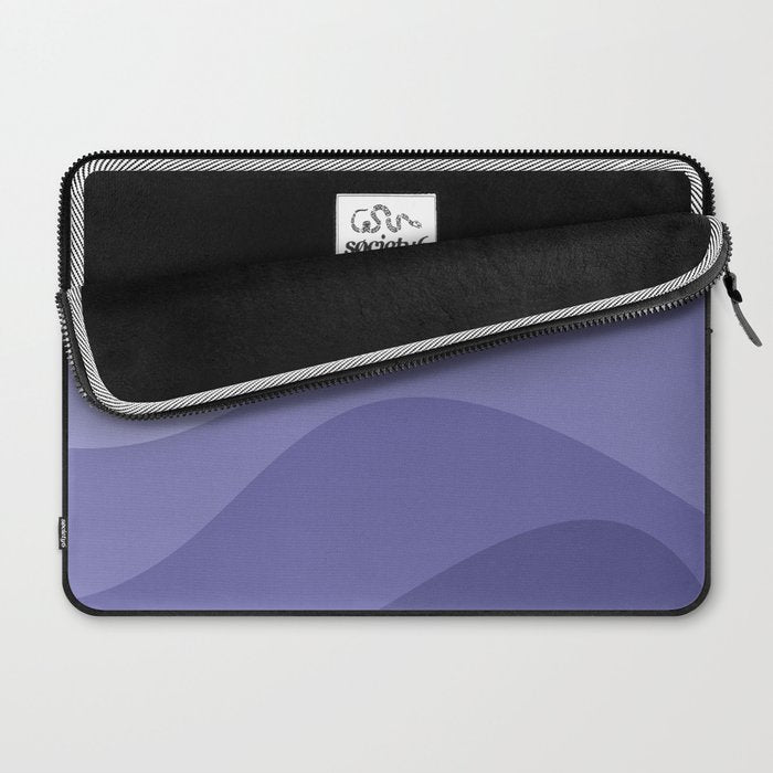 Abstract Color Waves Very Peri Laptop Sleeve Gallery Image 2