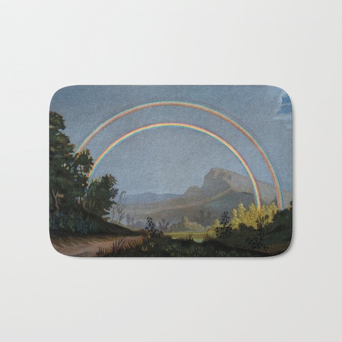 Double rainbow from "Les phénomènes de la physique," 1868 Bath Mat Gallery Image 1