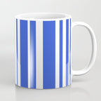  Classic Stripes XXXIV - Bright Blue Coffee Mug Gallery Image 1