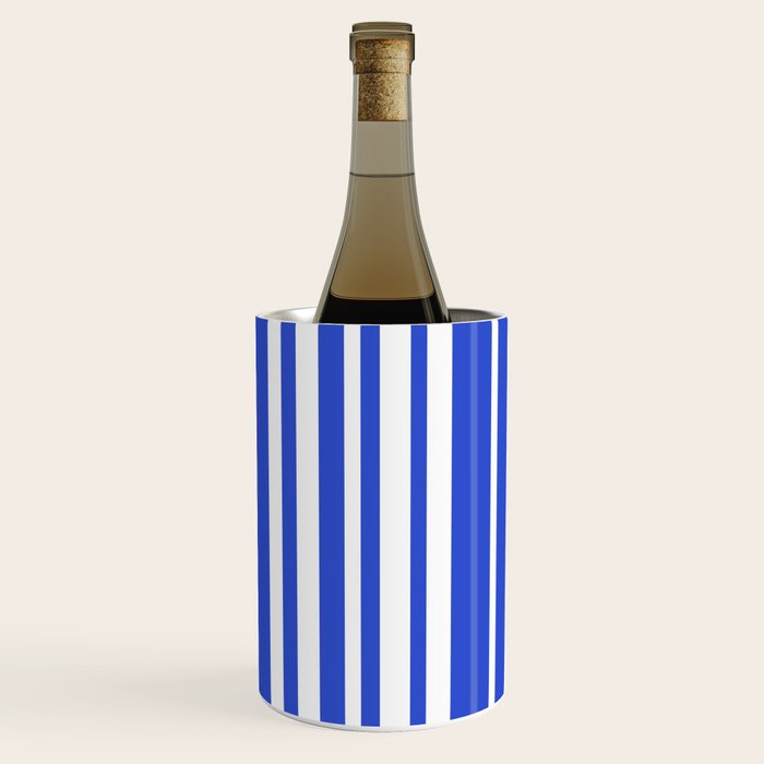  Classic Stripes XXXIV - Bright Blue Wine Chiller Gallery Image 1