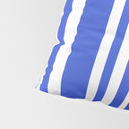  Classic Stripes XXXIV - Bright Blue Pillow Sham Gallery Image 4