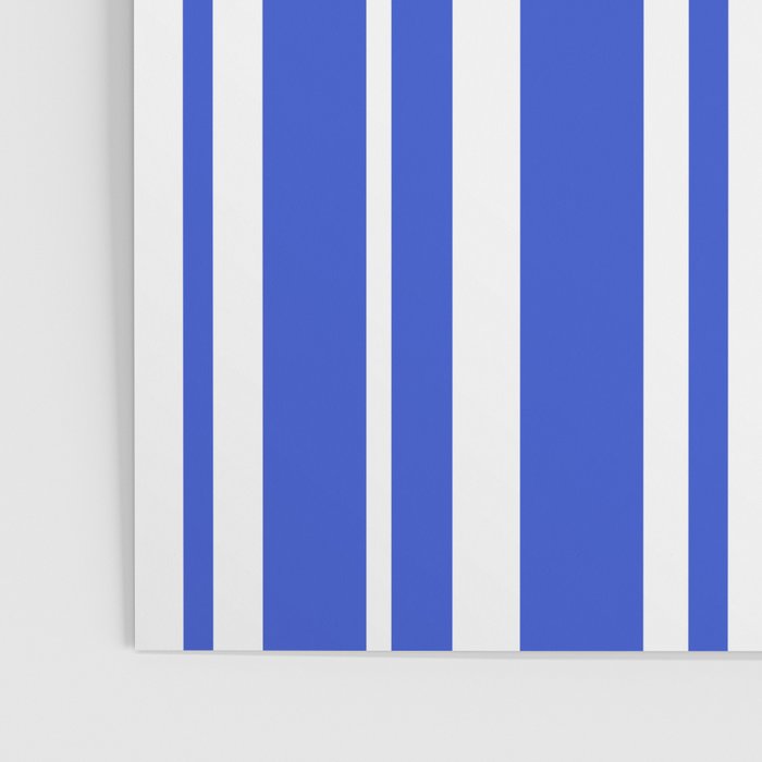 Classic Stripes XXXIV - Bright Blue Poster Gallery Image 3