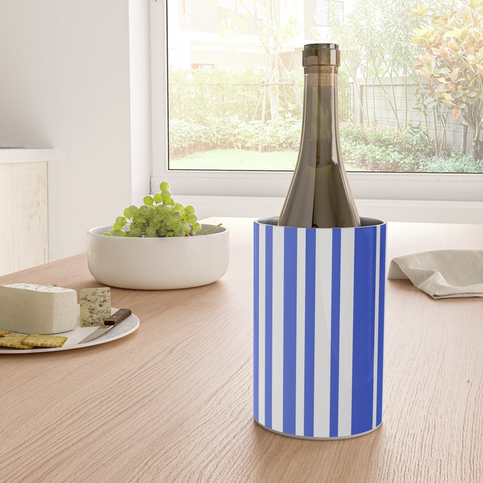  Classic Stripes XXXIV - Bright Blue Wine Chiller Gallery Image 4