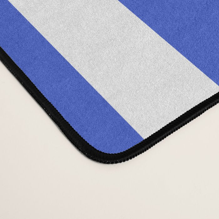  Classic Stripes XXXIV - Bright Blue Desk Mat Gallery Image 4