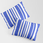  Classic Stripes XXXIV - Bright Blue Pillow Sham Gallery Image 3