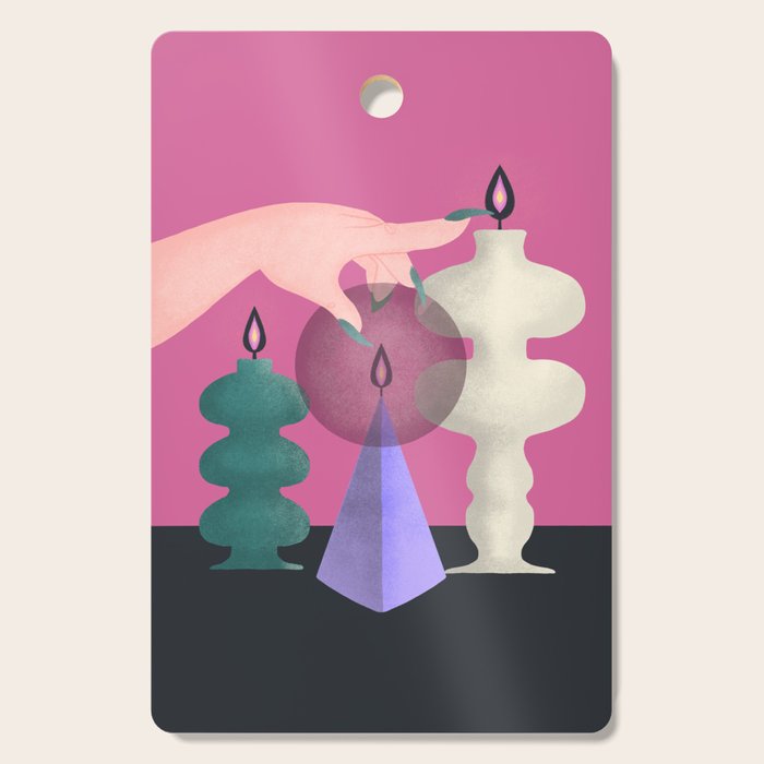 Black Flame Candle  Cutting Board Gallery Image 1